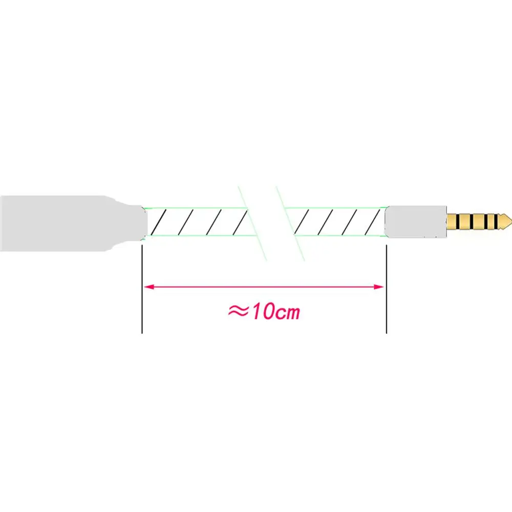 Top-hifi pojedyncze miedziane z kryształami 4.4mm zbalansowany męski na 4pin XLR zrównoważony żeński Adapter Audio kabel 4.4mm do XLR Balance