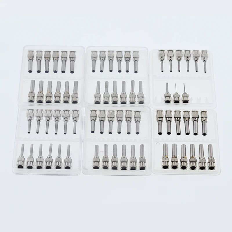 High Precision All Metal Tips Tube Length 13mm Blunt Stainless Steel  Dispensing Needles Syringe Needle Tip