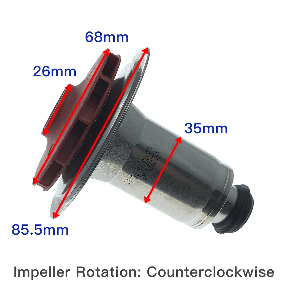 Gas Boiler Part Water Circulation Pump Motor Rotor/Water Leaves Compatible with Wilo Apply to Power 63W~83W