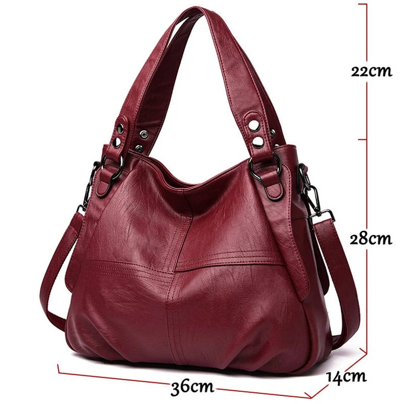 2023 Women Leather Luxury Handbags Women Bags Designer Brand Hand bags Shoulder Crossbody Messenger Bag Sac A Main Casual Tote