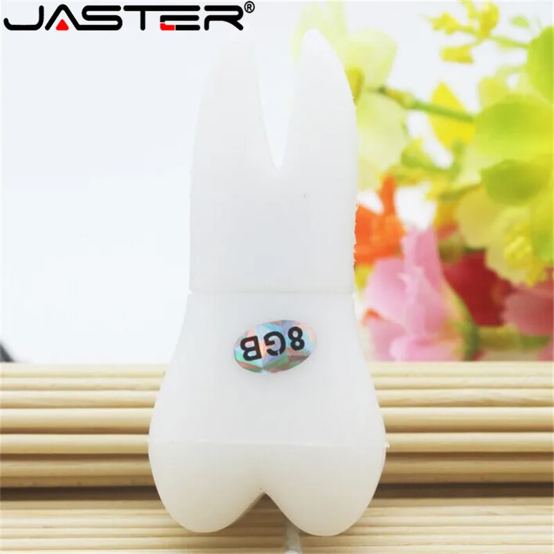 JASTER Tooth shaped pen drive teeth model usb flash drive pendrives 4GB 8GB 16GB 32GB 64GB cartoon memory stick special gift