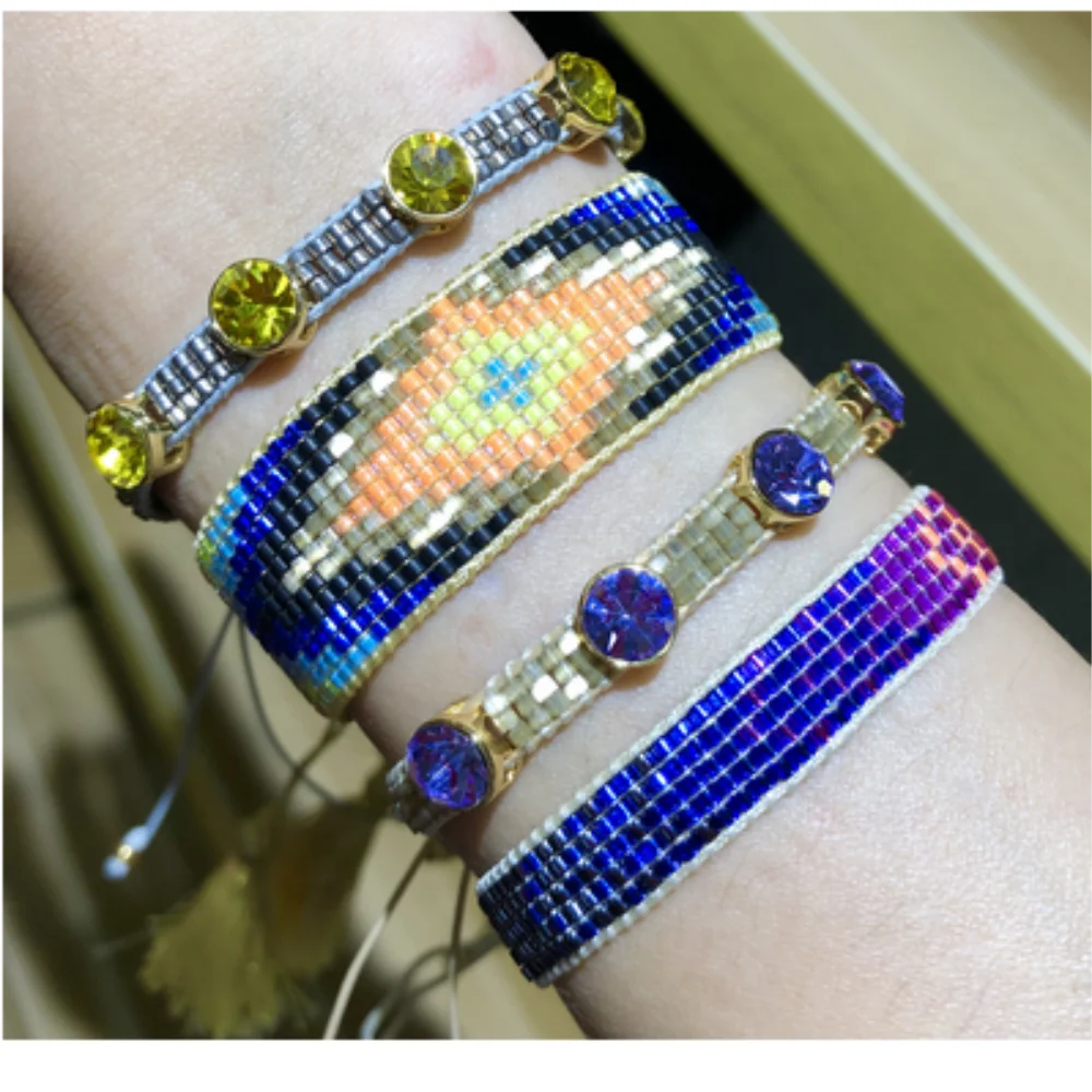 ZHONGVI Rainbow Bracelets For Women Miyuki Pulseras Mujer Moda Couple Bracelet Jewelry Accesorios Mujer Bileklik Friendship Gift