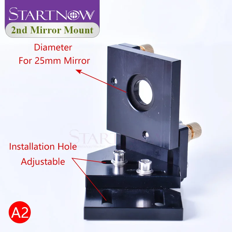 Startnow DIY CO2 Laser Head Set Focusing Lens Laser Mirror Mount Holder Integrative Base For Cutter Machine Metal Hardware Tools