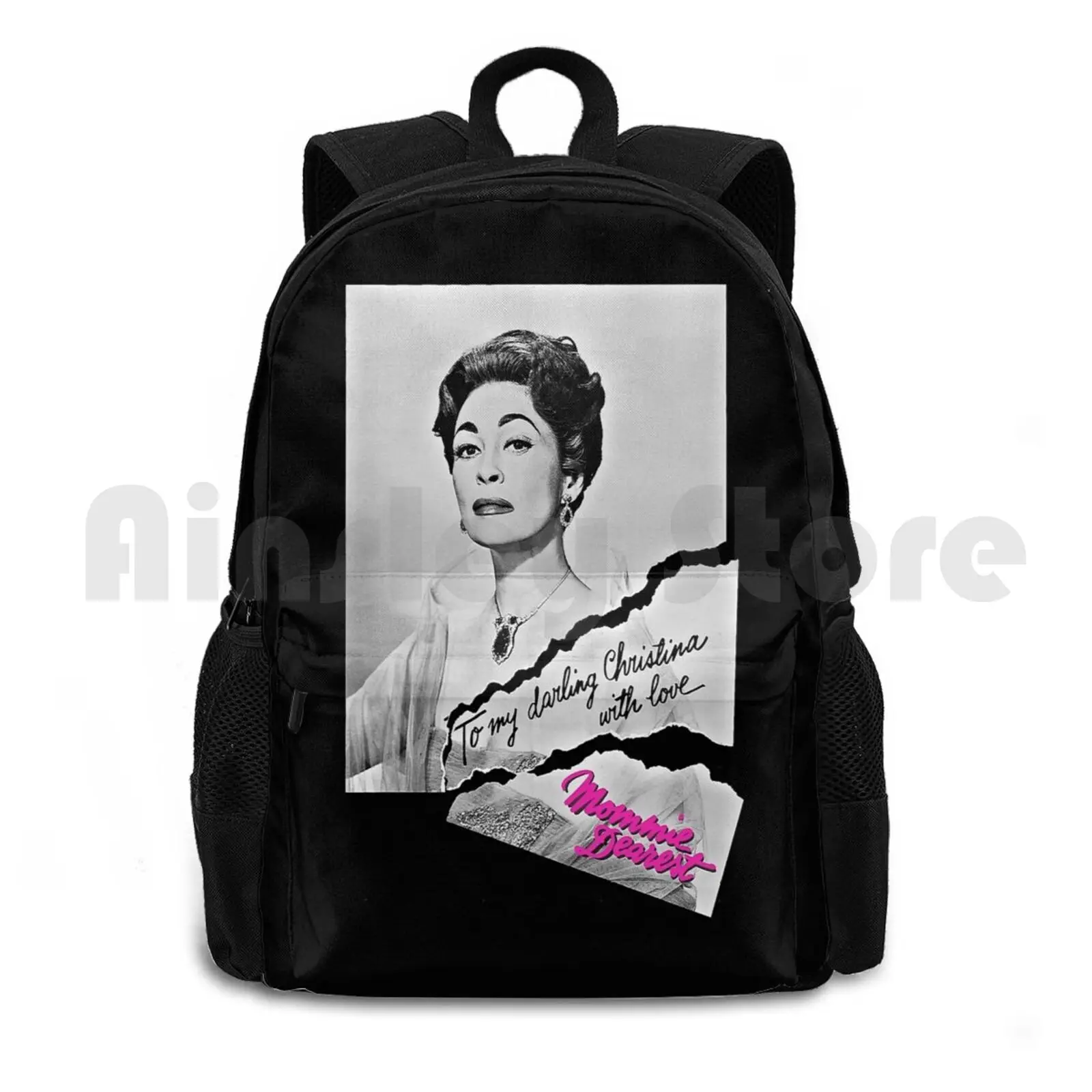 To My Darling Christina , With Love... Mommie Dearest Joan Outdoor Hiking Backpack Riding Climbing Sports Bag Mommie Mummy Joan