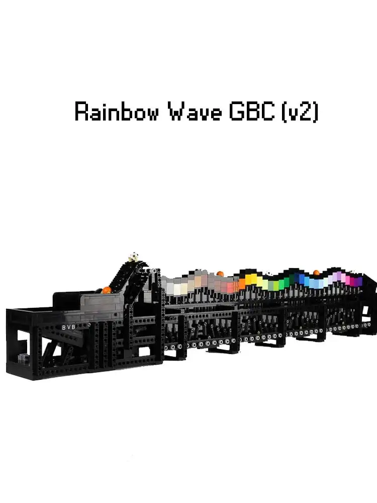 

Rainbow Wave GBC Mocha Education Model Science Educational Gift MOC Building Block Creative Children's Gift Toy