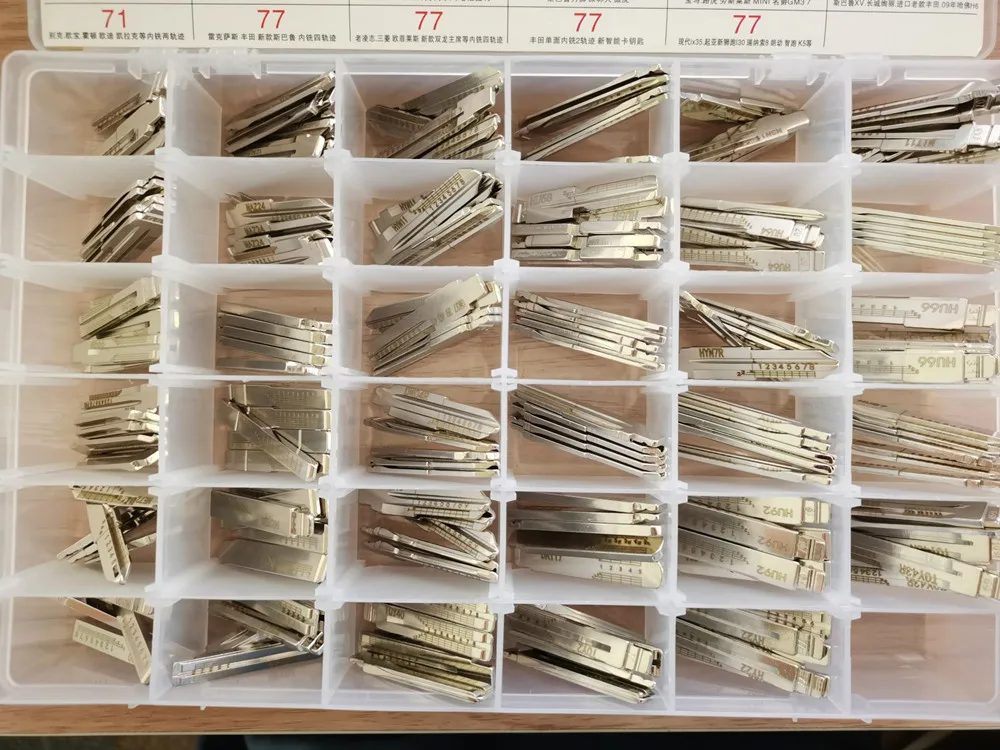 175 sztuk 2 w 1 Lishi wygrawerowana linia Scale strzyżenie przypinki cięcie kluczy samochodowych zęby KD klucz VVDI ostrze narzędzie ślusarskie