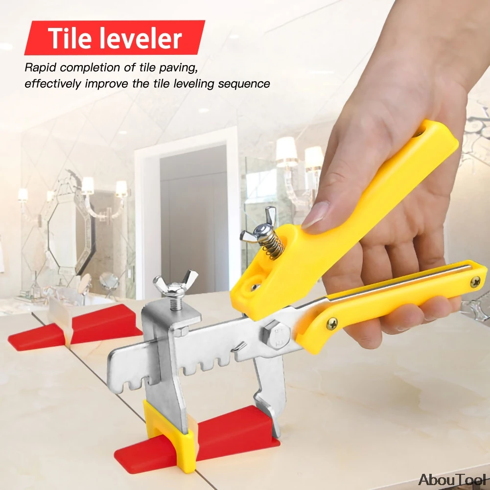 

100pcs 1.0/1.5/2.0/2.5/3.0mm Tile Leveling System For Tile Laying Clips Wedges Pliers Alignment Tiles Tools Leveler System Set