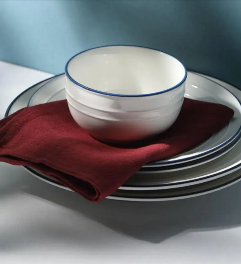 2PCS Cotton Linen Dinner Napkins,Classic Style Kitchen Soft Tea Towels,Dinning Room Washable Reusable Tableware Cloth Placemats