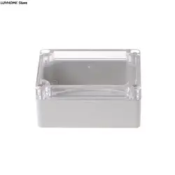 ZLinKJ HIGH QUALITY Waterproof Clear Cover Plastic Electronic Project Box Enclosure Case Shell Electrical Connector 100*68*50mm