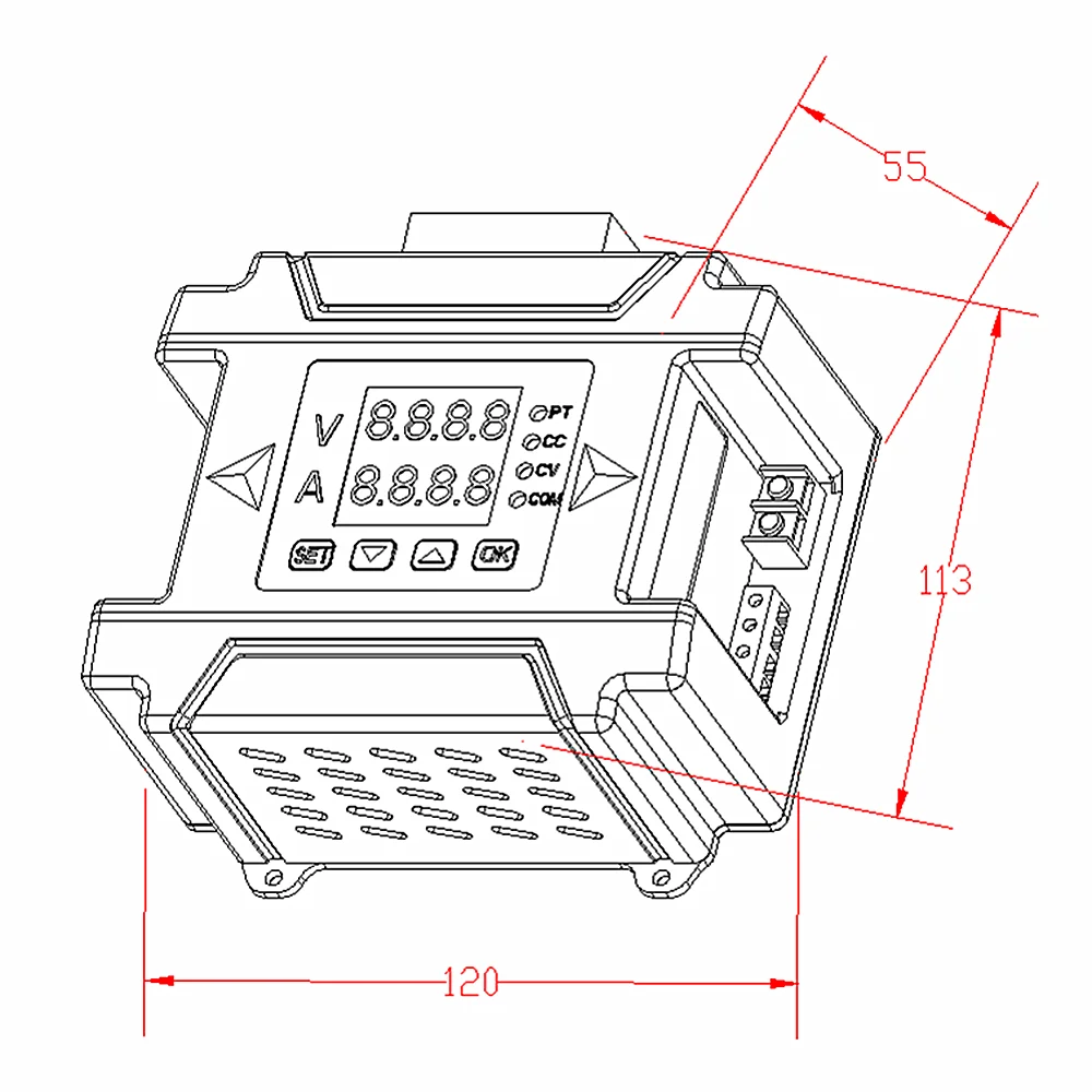 Программируемый цифровой модуль питания постоянного тока DPM8608 с беспроводным регулируемым источником питания 485