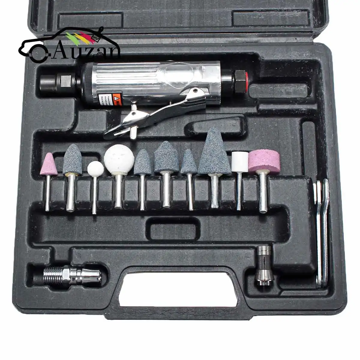 Novo compressor de ar 16 pcs, kit de pedra de moagem, esmalte de ar 1/4 segundos, ferramentas de gravação, ferramentas pneumáticas