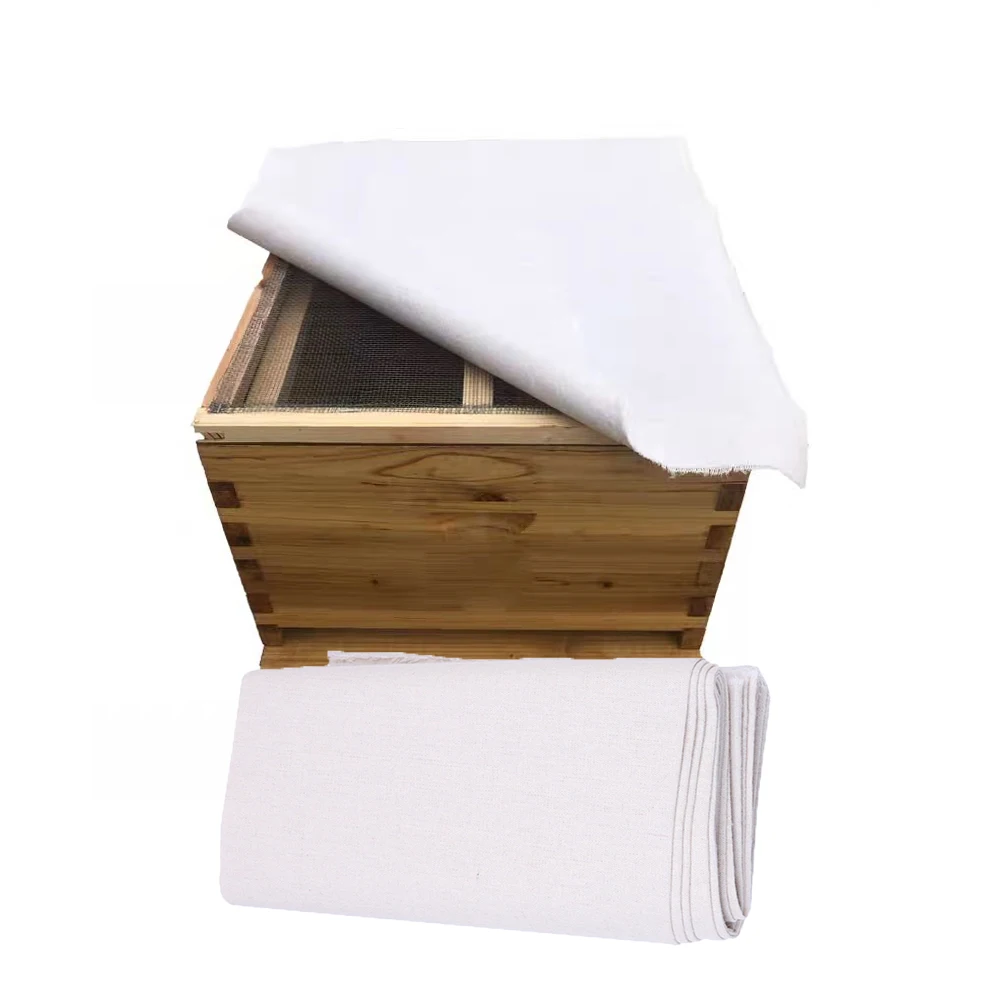 

20PCS Beekeeping Thicken Cotton Beehive Cover Shading Thermal Insulation Lid Covering Sunscreen Standard size 50X60CM Supplies