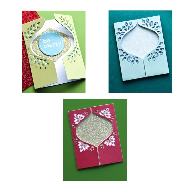 3 Pic Layer Marisol Twinkle Flicker Frames Cutting Dies Scrapbooking For Paper Making Beautiful Pattern Embossing Card Craft