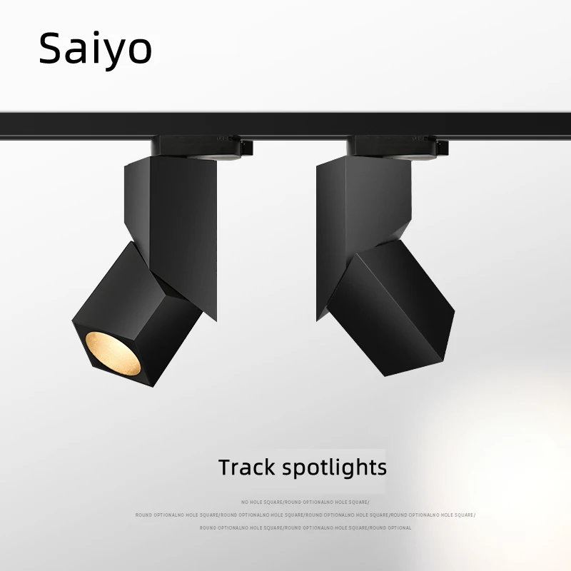 

Saiyo Led Track Lights Aluminum Led spotlights Rail 220v 12W 20W 30W 40W Adjustable Spots For Home Store Ceiling lamp