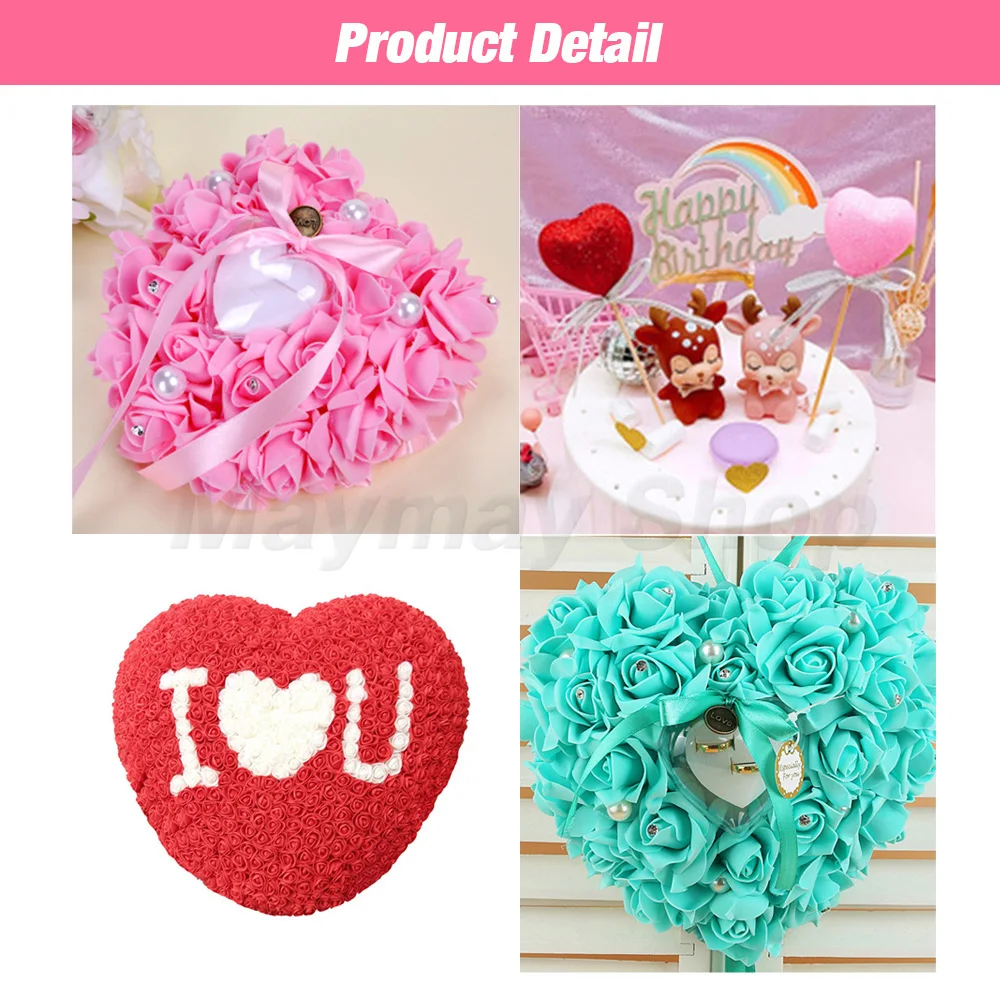 Polystyrene Styrofoam Heart Modelling Foam Solid Heart For Valentine Christmas Wedding Party DIY Craft Decoration Supplies