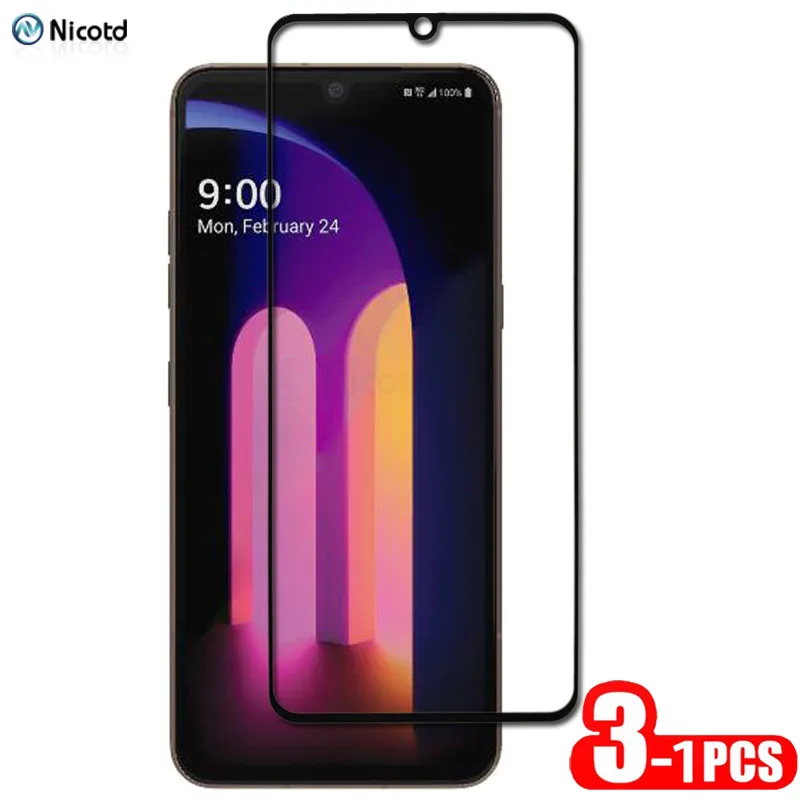 1-3Pcs Screen Protector Full Cover Protective Glass For LG V60 ThinQ 5G Premium Tempered Glass For LG V60 ThinQ 5G LM-V600