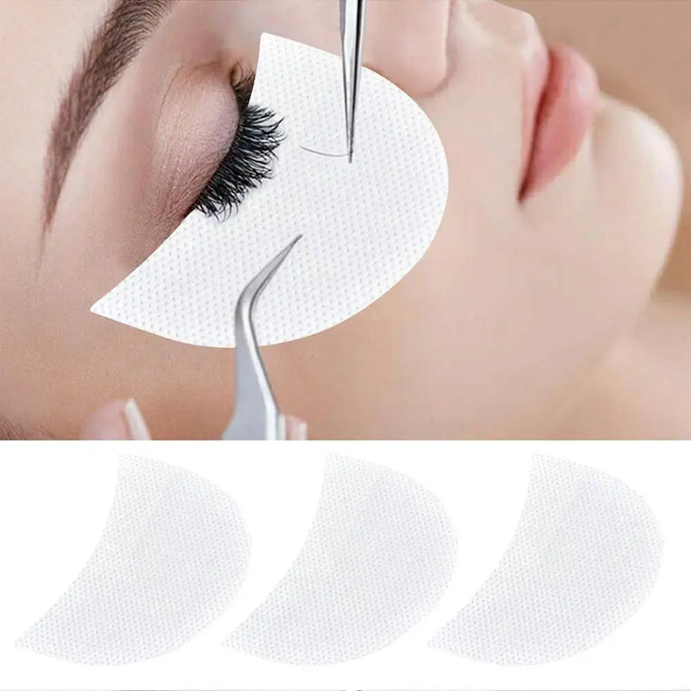 Coussinets sous les yeux en gel non pelucheux, patchs pour les yeux, extension de cils, tampon de greffage de faux cils, coussinets pour les yeux ombres à barrage, 50 paires par paquet