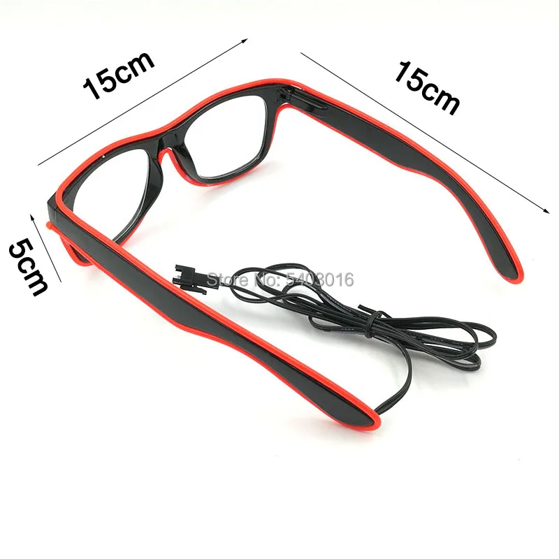 Gafas de sol con luces LED intermitentes, 10 colores de iluminación, suministros brillantes para fiestas, novedad, gran oferta