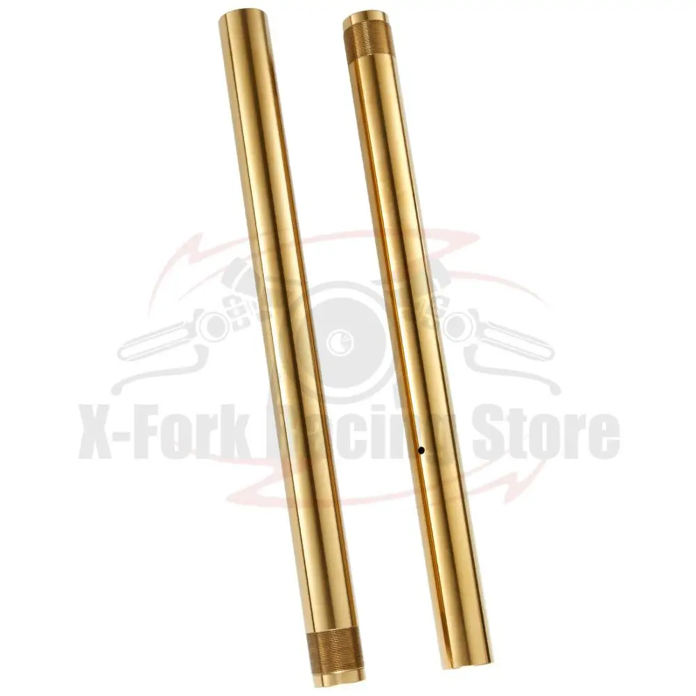 Golden Stanchion przedni widelec rury wewnętrzne dla Yamaha R1 2009-2014 2010 2011 2012 2013 43x559mm 14B-23120-0000 14B-23110-0000