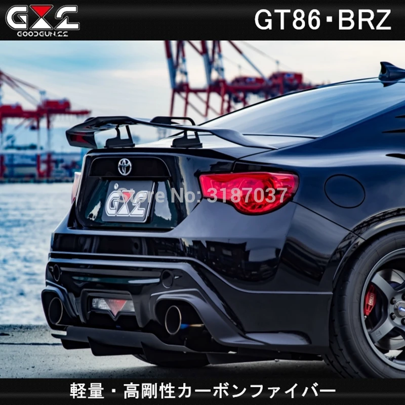 For Toyota GT86 Subaru BRZ Scion FR-SCarbon Fiber rear boot Wing Spoiler Rear Roof Spoiler Wing Trunk Lip Boot Cover Car Styling