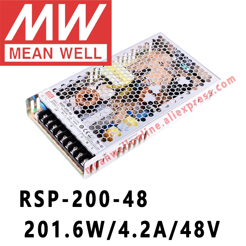 

Mean Well RSP-200-48 meanwell 48VDC/4.2A/201W Single Output with PFC Function Power Supply online store