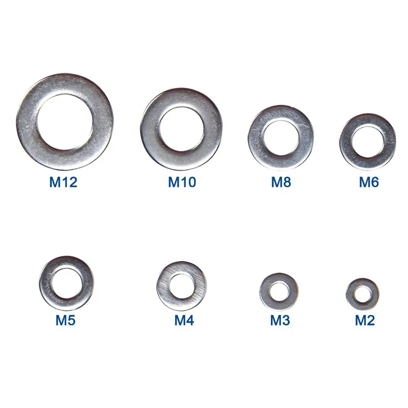 Wasmachine Set M2 M3 M4 M5 M6 M8 Rvs Wasmachine Platte Ringen Ring Plain Washer Pakkingen Assortiment Kit GB97