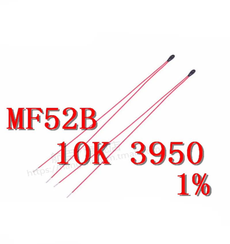 ลวดเคลือบ NTC Thermistor MF52B103F3950 1% NTC Sensor 10K 3950 1%
