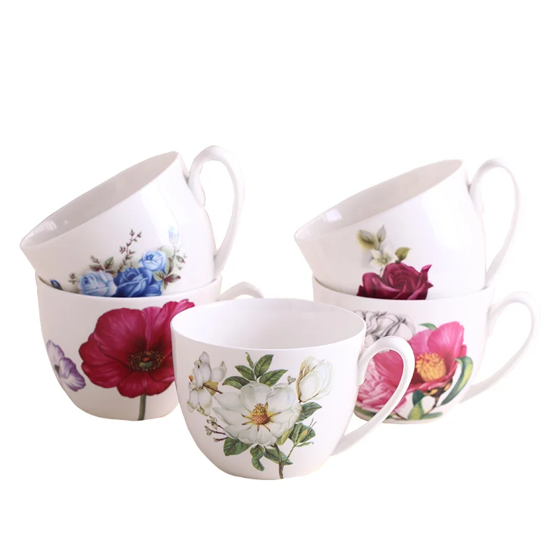 600ml Creative Ceramic Mug with Cover Chinese Style Special Slotted Cup Breakfast bowl Mug Office Fancy Gift for Tea Drinker