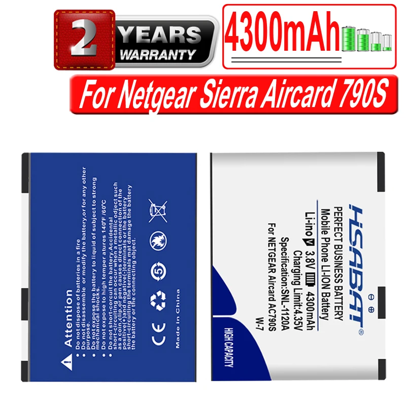 HSABAT W-7 W-10 W-3 W-5 بطارية لـ Netgear Sierra Aircard 810S 790S راوتر لاسلكي NightHawk M1 MR1100 سييرا لاسلكي