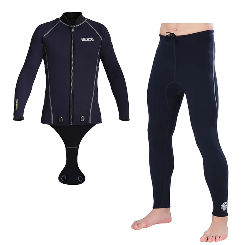 

Men's Wetsuit shirt / pants 3mm Neoprene Wetsuits Long Sleeve Wetsuits Top Bottom Two Piece Dive Suits for Scuba Diving Surf