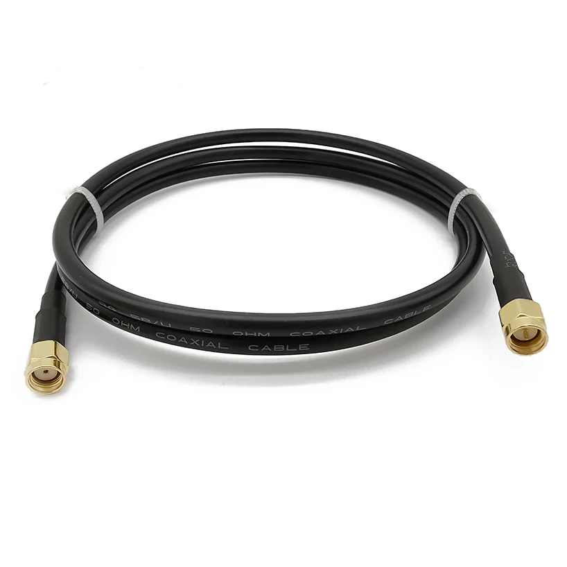 SMA Male Plug to RP SMA Male Plug LMR195 RF Coaxial Pigtail Antenna Extension Cable Wire Connector 1/2/3/5/10/15Meter