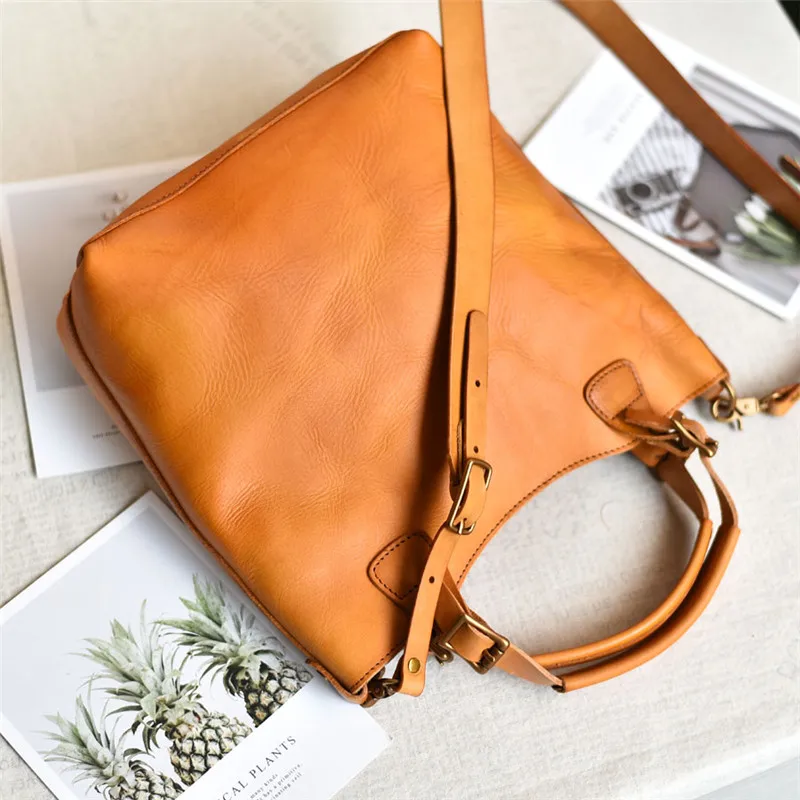 PNDME fashion genuine leather ladies handbag casual simple vintage high quality cowhide luxury women\'s shoulder messenger bags