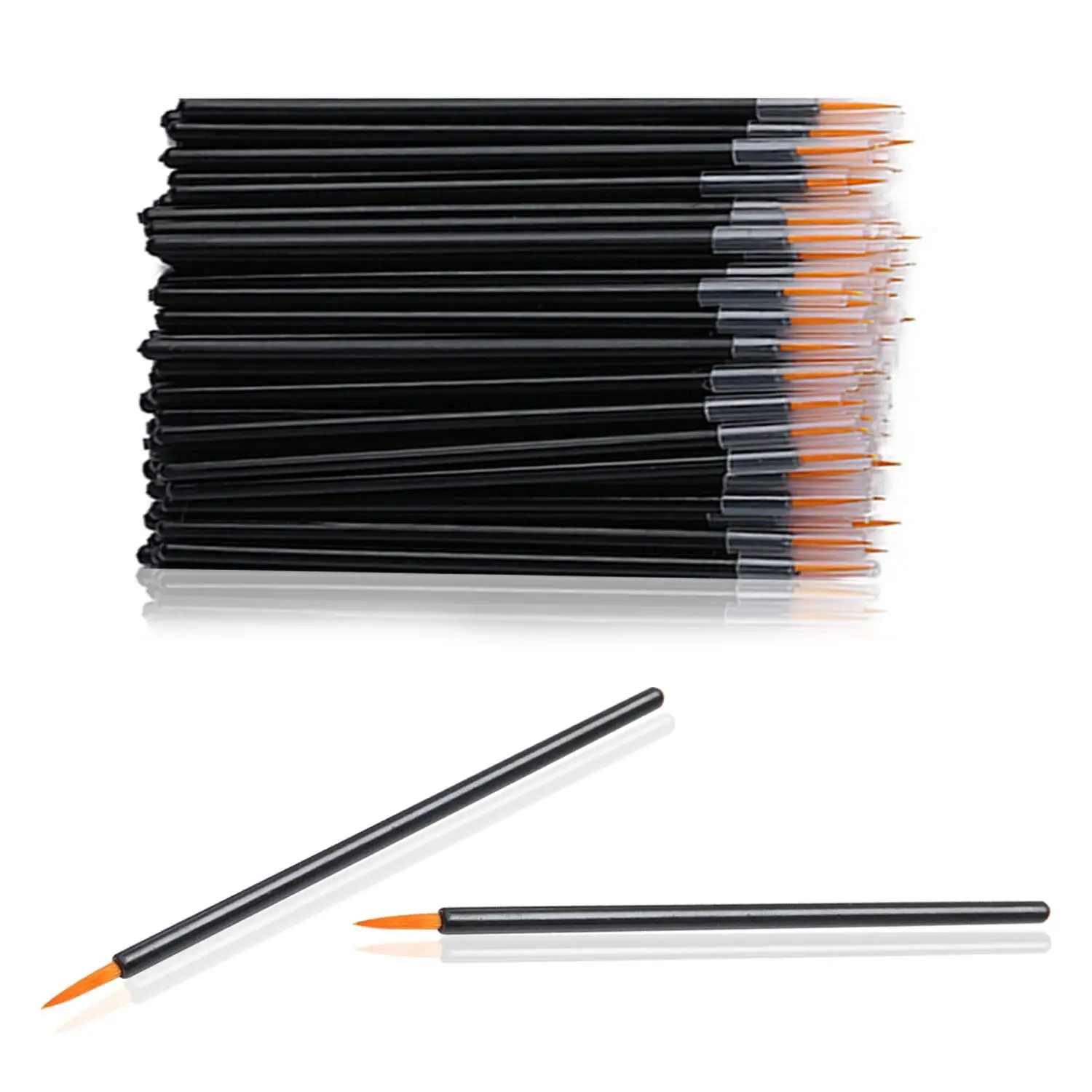 50pc pennello trucco monouso Eyeliner bacchetta applicatore cosmetici Maquiagem Eye Liner pennello professionale testina in fibra fatta da uomo