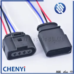 4 Pin 3.5 Waterproof connector 4B0973724 Ignition coil Extension adapter electrical wire plug 1J0973724 With harness 1J0 973 724