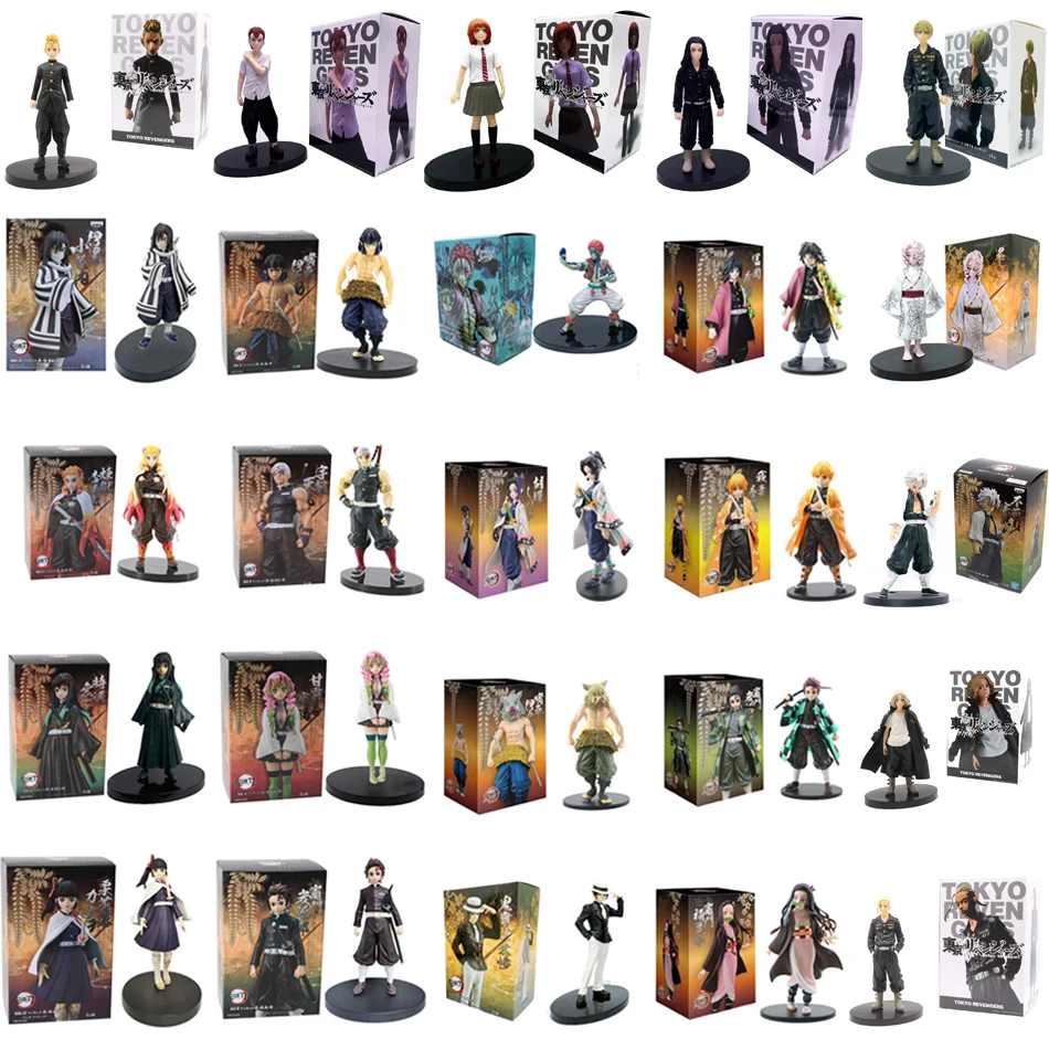 15cm Kimetsu No Yaiba Anime Figure VIBRATION STARS Rengoku Kyoujurou Figure ARTFX J Demon Slayer Agatsuma Zenitsu Figurine Toys