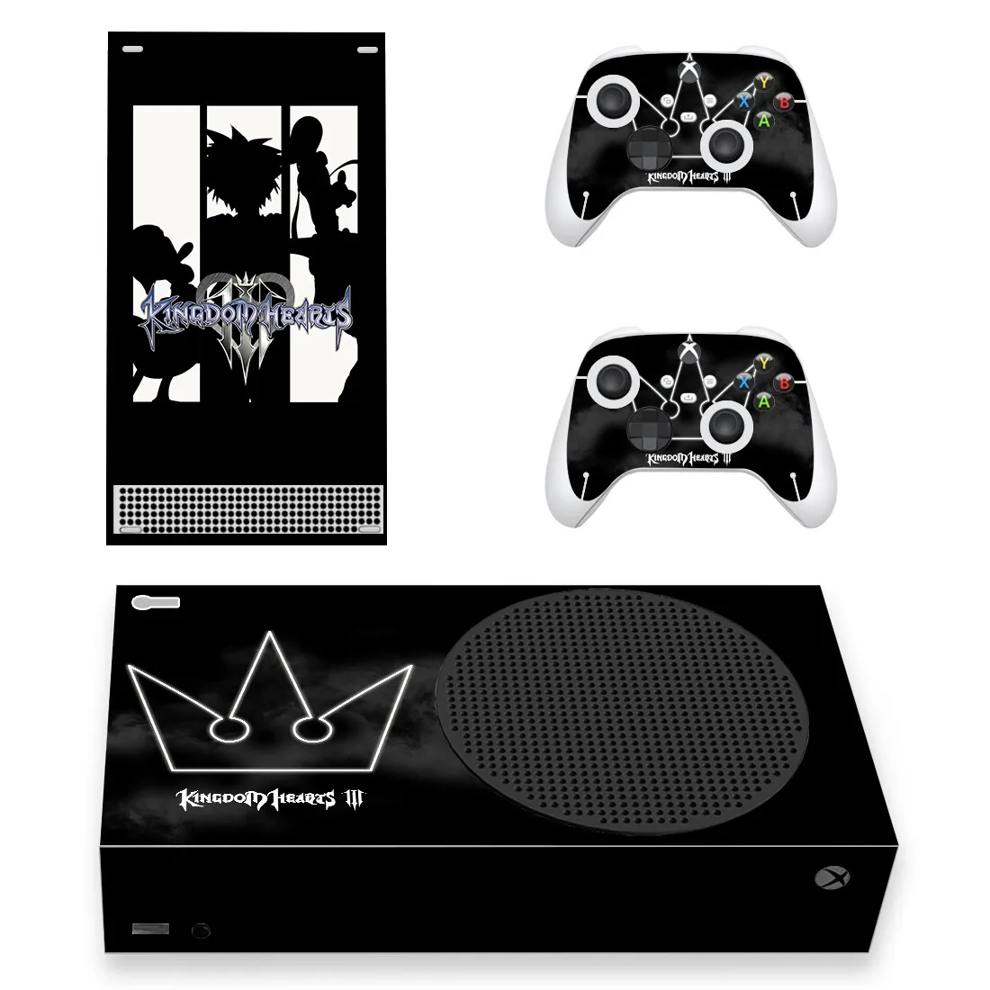 King's Heart Style Xbox Series S Skin Sticker for Console & 2 Controllers Decal Vinyl Protective Skins Style 1