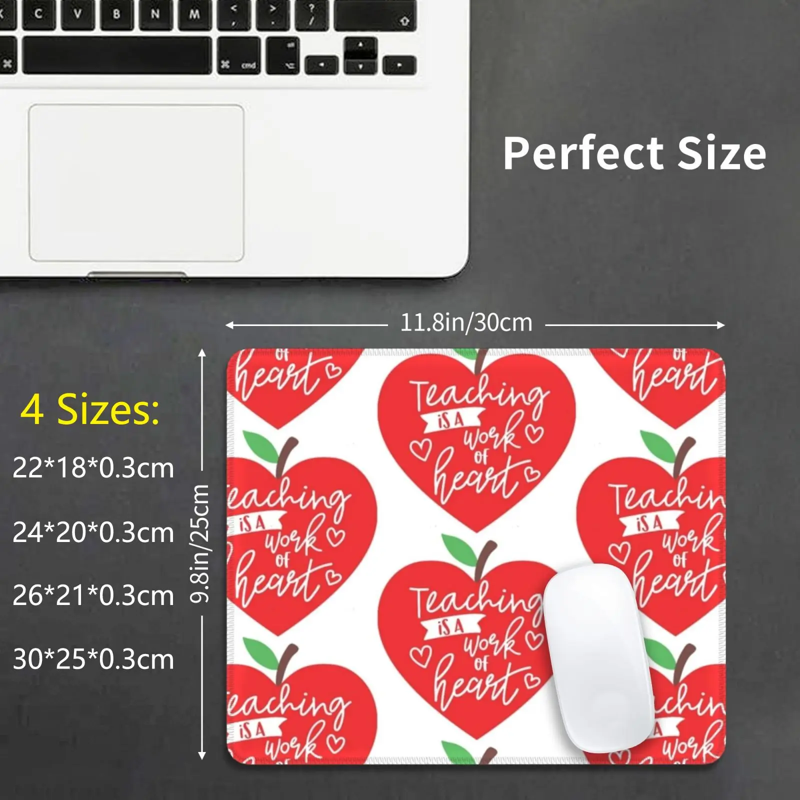 Teaching Is A Work Of Heart Mouse Pad DIY Print Teacher Teach English Teacher Meme English Teacher Memes