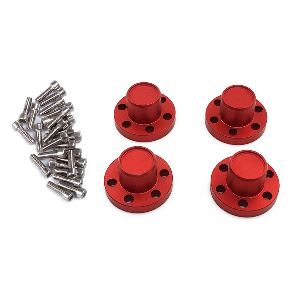 AXSPEED Aluminium 1.9inch Wheel Rim Hub Center Caps for TRX4 Axial SCX10 90046 D90 Tamiya 1/10 RC Crawler Car