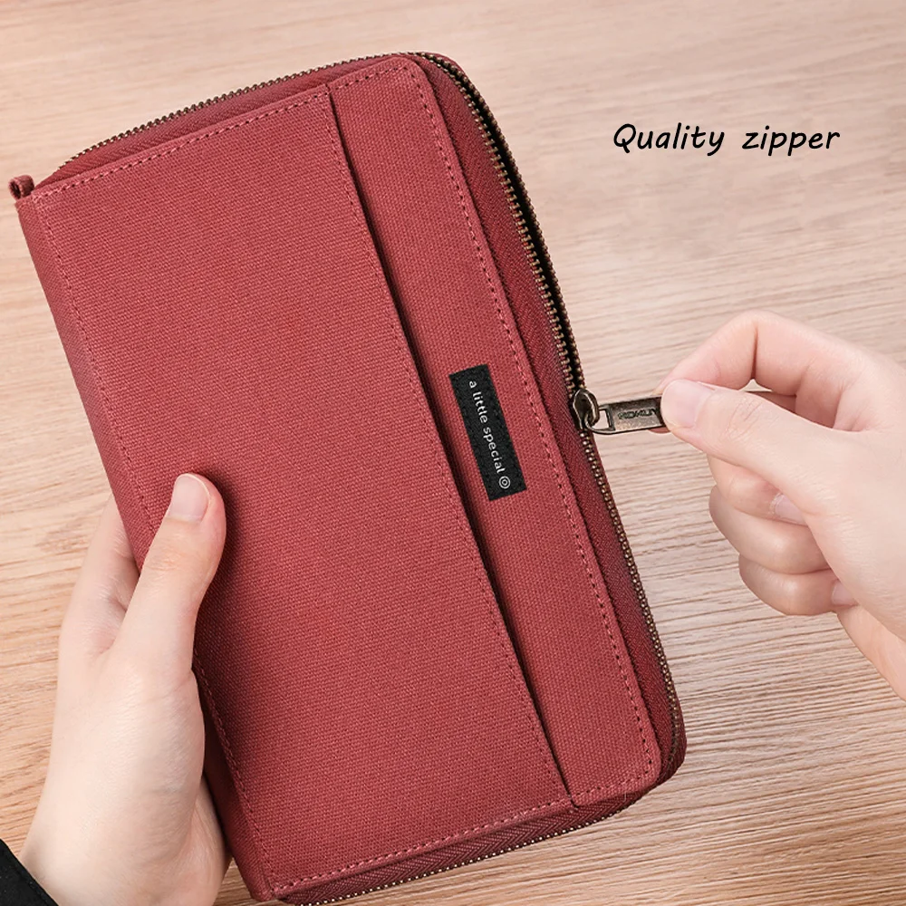 Japan KOKUYO Pencil Case One Meter New Pure TRAVEL Travel Storage Bag Portable Simple Passport Document Multi-Function