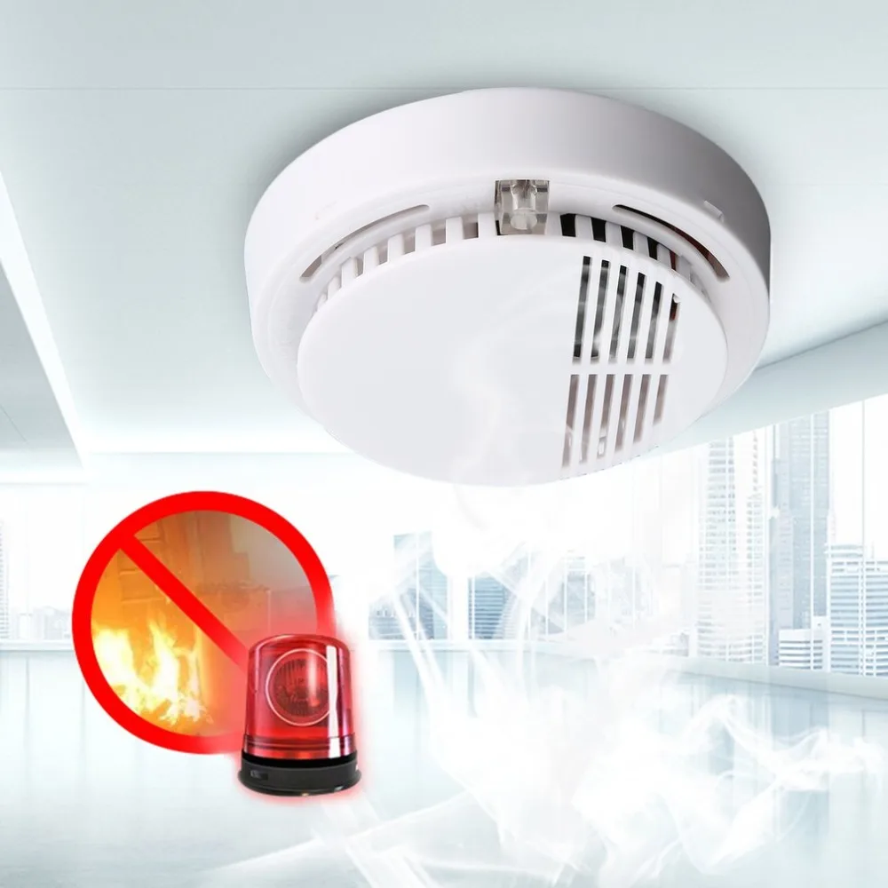 1/5/10Pcs Smoke Alarm Fire Detector Photoelectric Technology&Low Battery Signal Fire Alarm Security System For Home Kitchen
