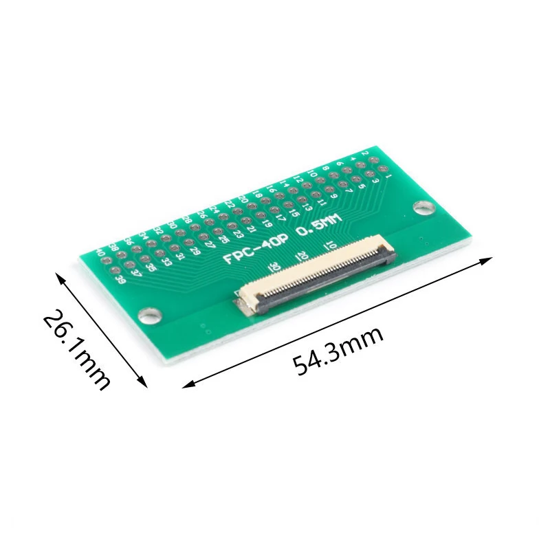 5pcs FPC FFC Cable 6 8 10 12 14 20 30 40 PIN 0.5mm pitch Connector SMT Adapter to 2.54 mm 1.0 inch pitch through hole DIP PCB