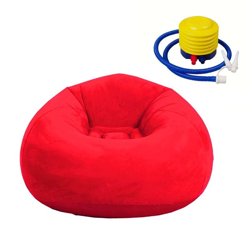 Pouf Puff Couch Tatami Living Room Camping Outdoor Furniture Large Lazy Inflatable PVC Bean Bag Sofas with Inflator