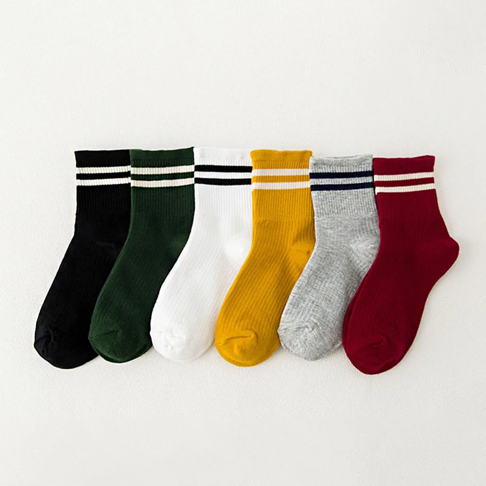 Striped Socks Women Girls Cute Harajuku Cotton Socks Slippers Short Crew Sock Calcetines Mujer Skarpetki Damskie Sokken