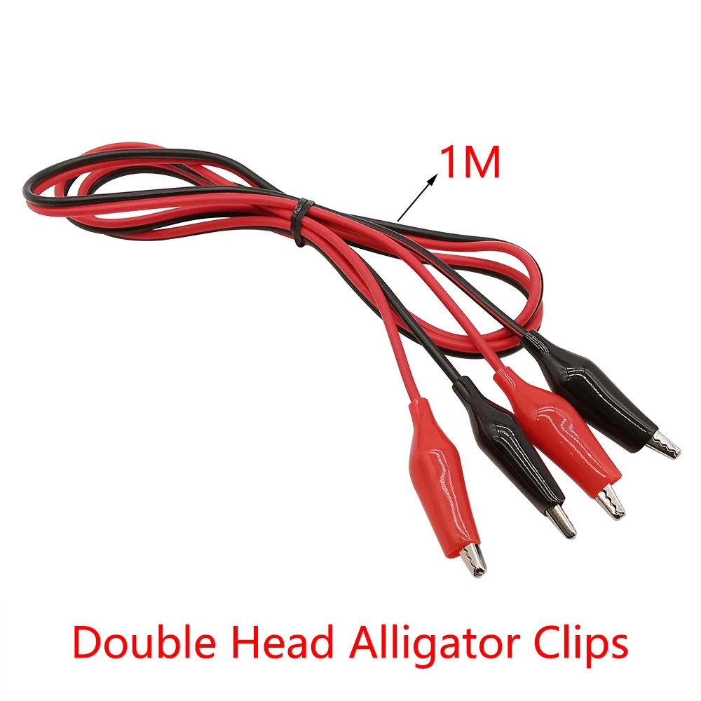 Alligator Cilps to USB/Banana Plug Test Cable Lead Jumper Wire  Male Female DC 5.5x2.1 Crocodile Clip Probe Power Supply Adapter