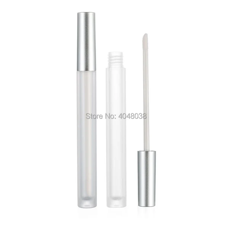 Lipgloss Tube Matte Silver Frosted Lip Gloss Containers Lipgloss Packaging 2.5g 10pcs 30pcs 50pcs Lip Gloss Tubes with Wands