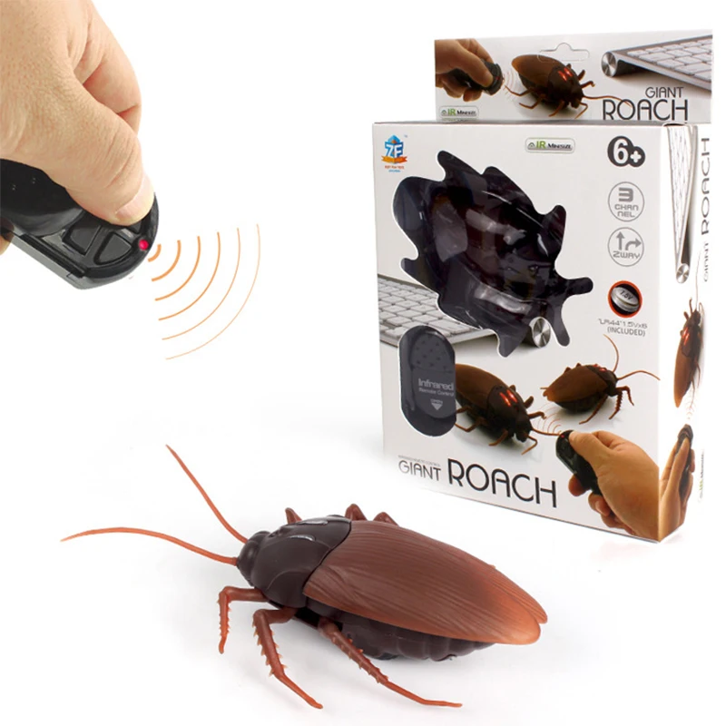 Electronic Pets Infrared Remote Control Insect Toys Spider Ants Cockroaches Electric Toy Halloween Gift For Adult Prank Insects