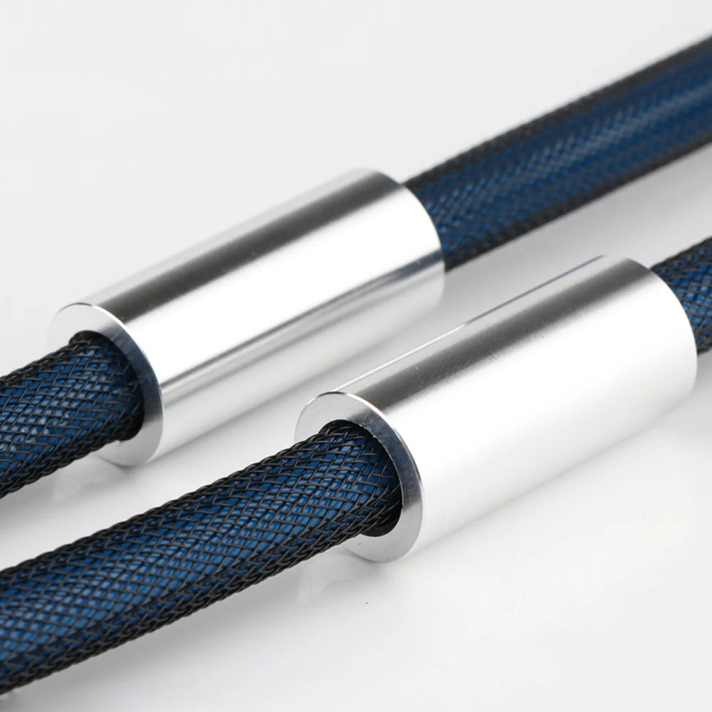 AL0924 عالية الجودة 2 قطعة كابل الصوت بانت استقرار الضوضاء القامع EMI الألومنيوم 9.5 مللي متر كابل السراويل