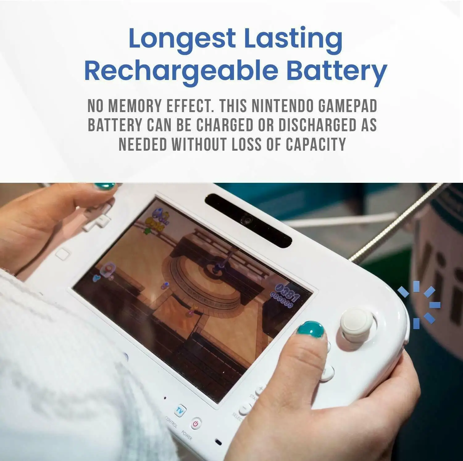 1 PC Replacement Battery For Nintendo Wii U Gamepad Controller WUP-012 1500mAh