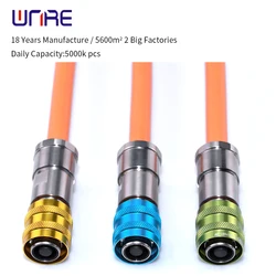 1 Pair 8mm Metal High Voltage Connector Plug Socket Blue Green Yellow New Energy Electric Vehicles HV Connector