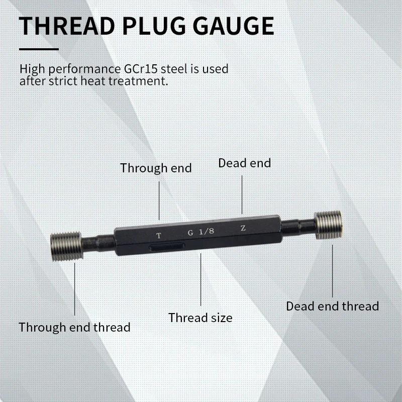 Thread Plug gauge/Ring gauge M6 M8 G1 G1/2 G3/4 G3/8 Gauge accuracy Precision external Screw Gage Fine Pitch Thread Test Tool
